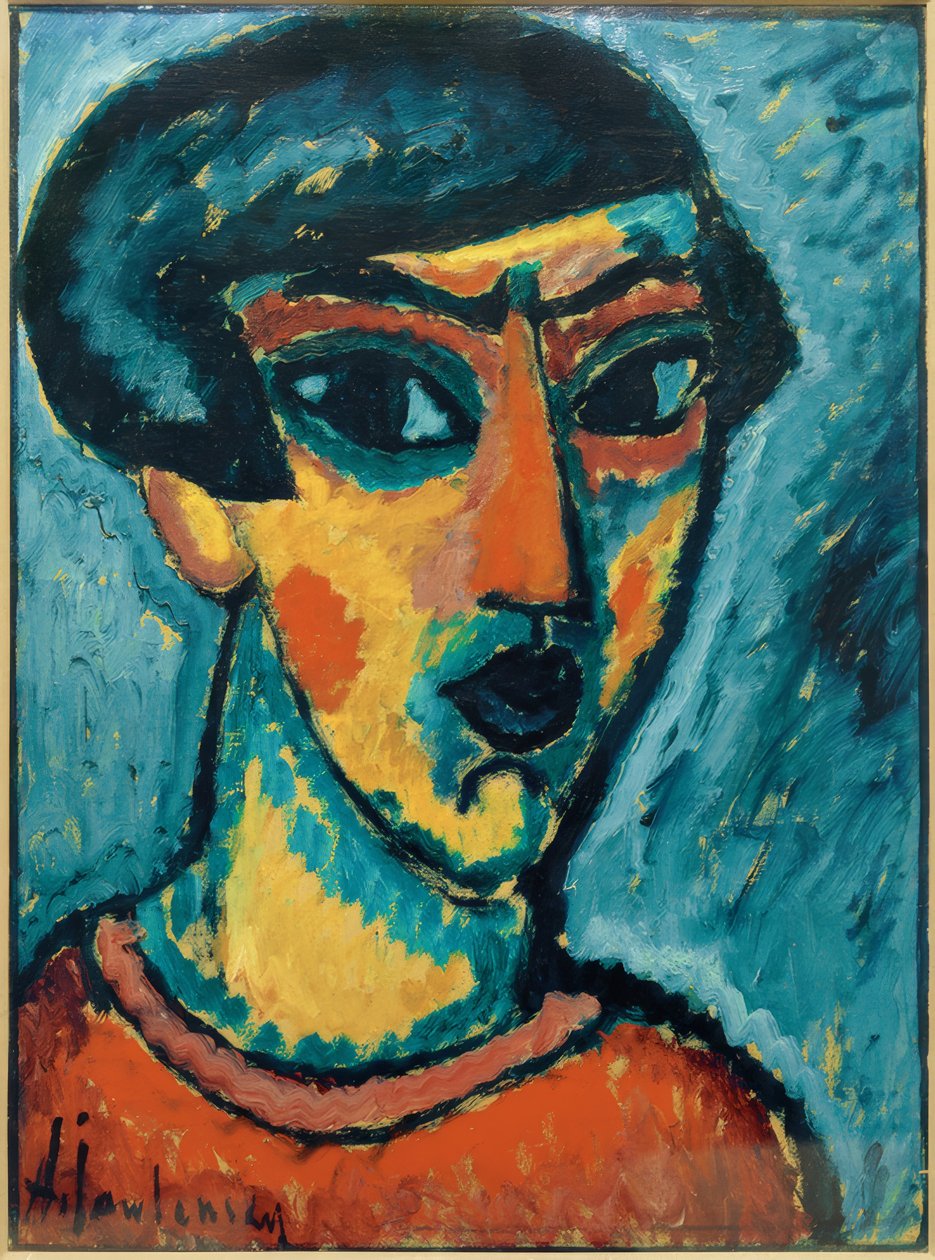 Kopf in Blau von Alexej von Jawlensky