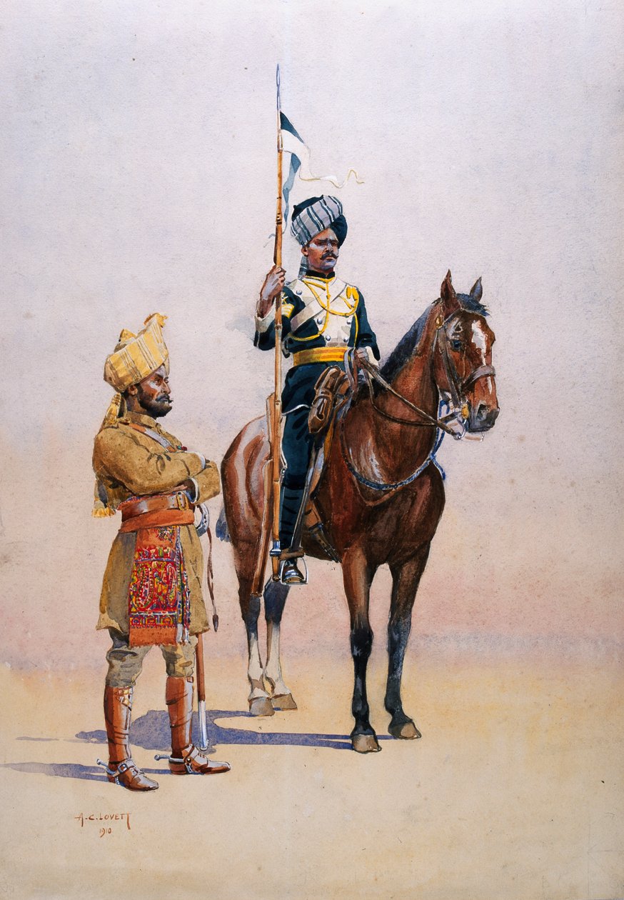 Soldaten des Mysore Transport Corps, Illustration aus 