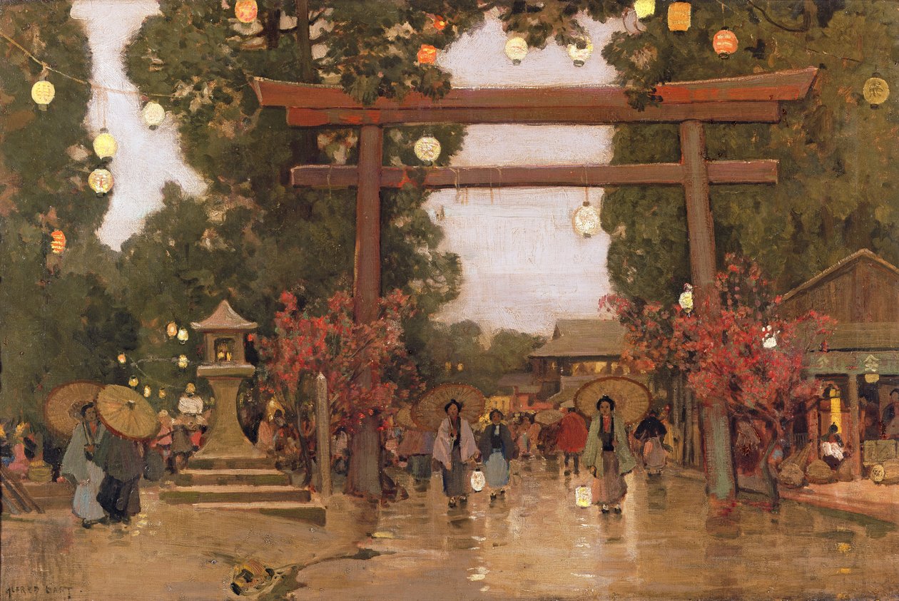 Frühling in Japan von Alfred East