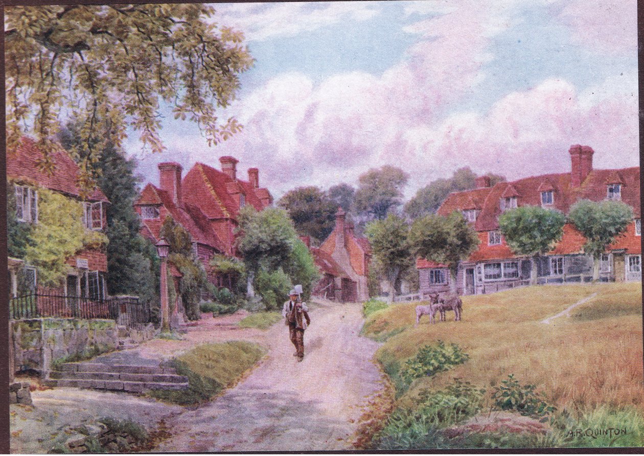 Groombridge, Kent, aus The Cottages and the Village Life of Rural England, veröffentlicht von Dent & Sons Limited, 1912 von Alfred Robert Quinton