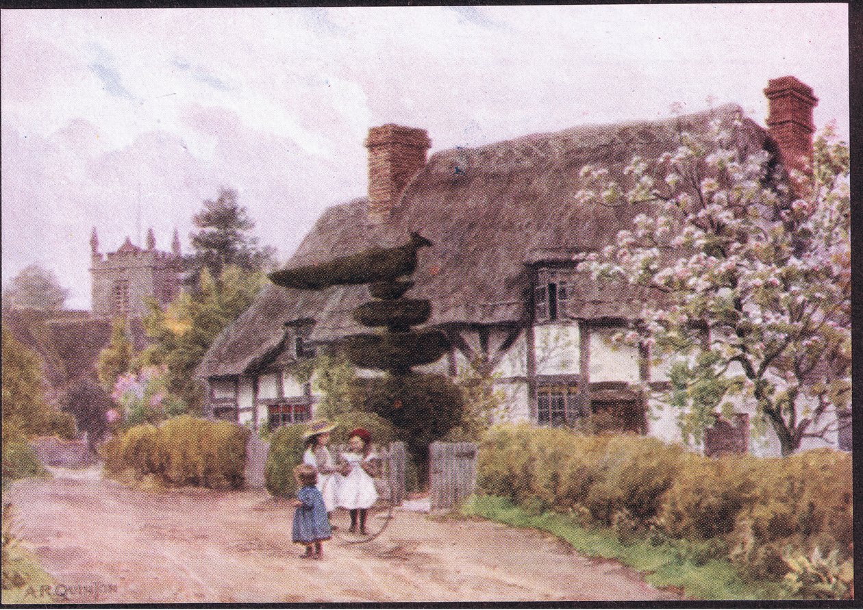 Norton, bei Evesham, Worcester, aus The Cottages and the Village Life of Rural England, veröffentlicht von Dent & Sons Limited, 1912 von Alfred Robert Quinton