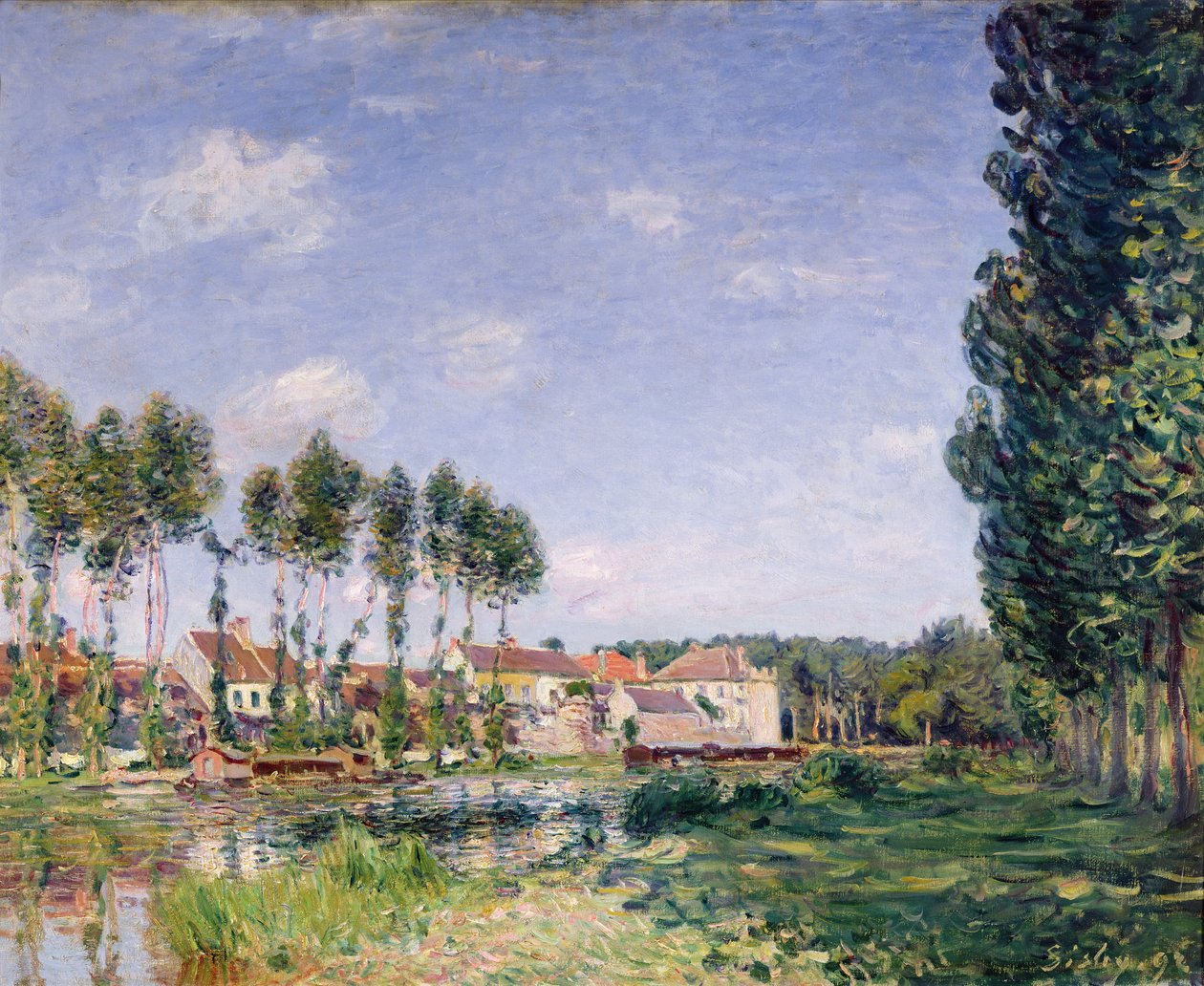 Ufer der Loing, Moret, 1892 von Alfred Sisley