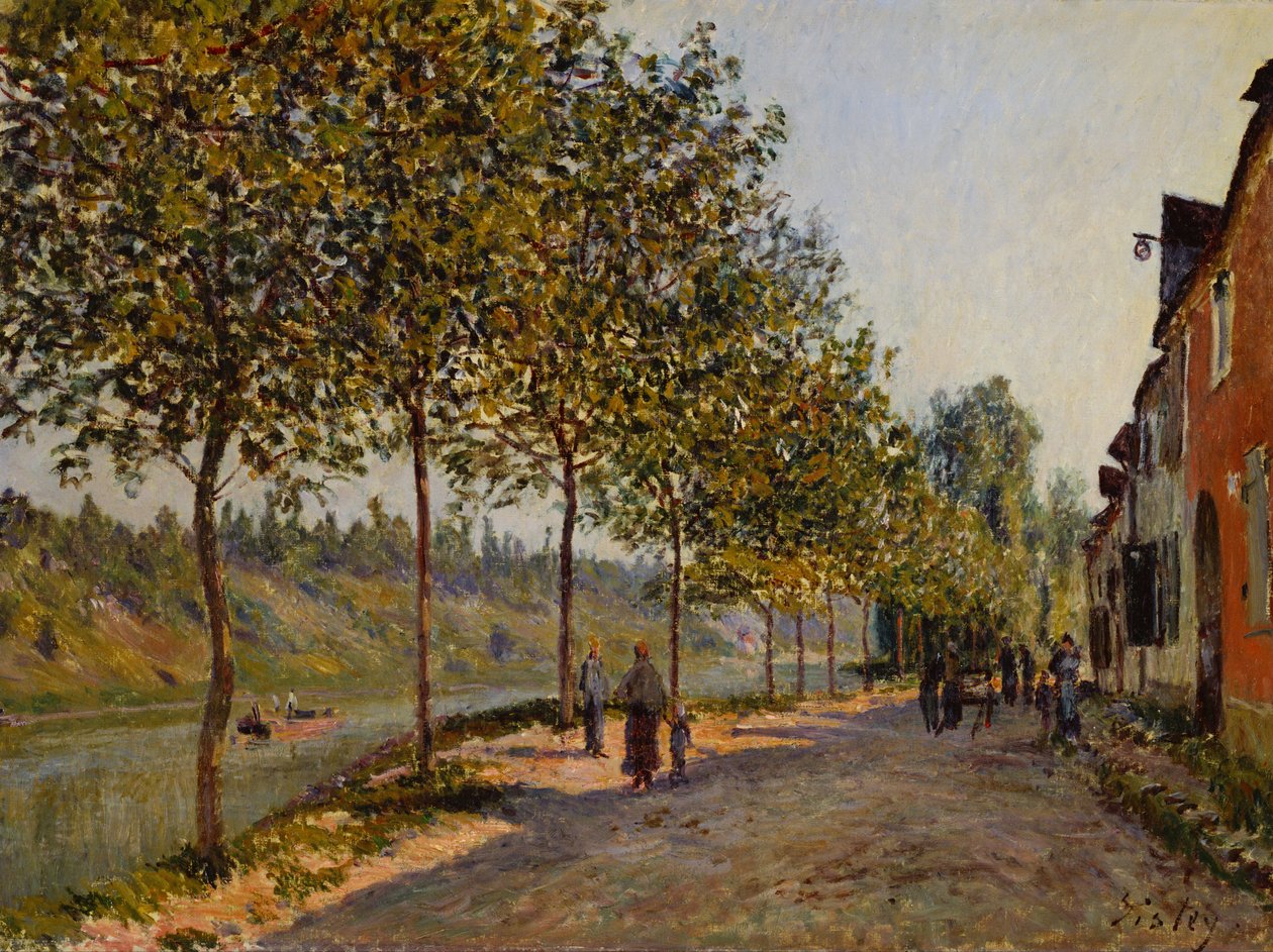 Juni-Morgen in Saint-Mammès von Alfred Sisley