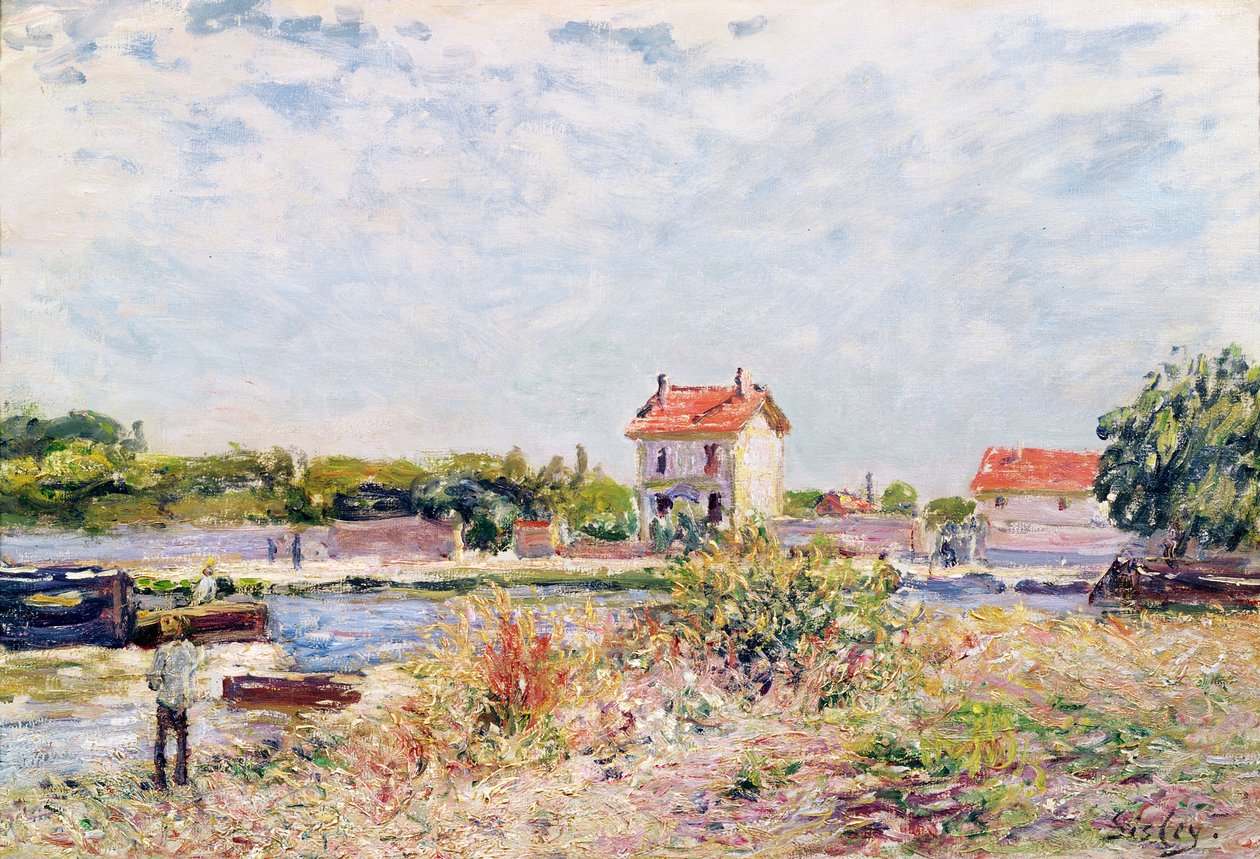Der Loing bei Saint-Mammes, 1885 von Alfred Sisley