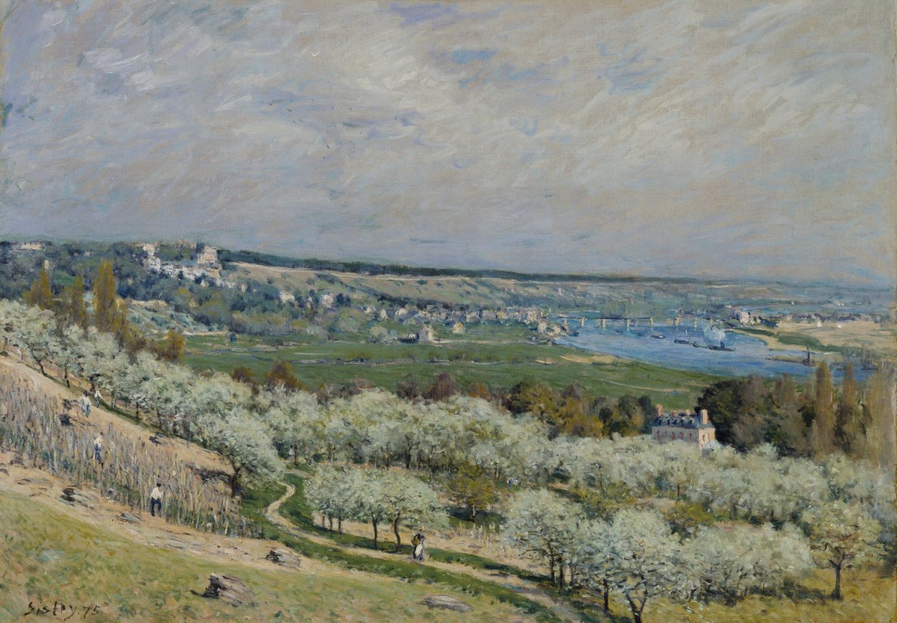 Die Terrasse in Saint-Germain, Frühling von Alfred Sisley