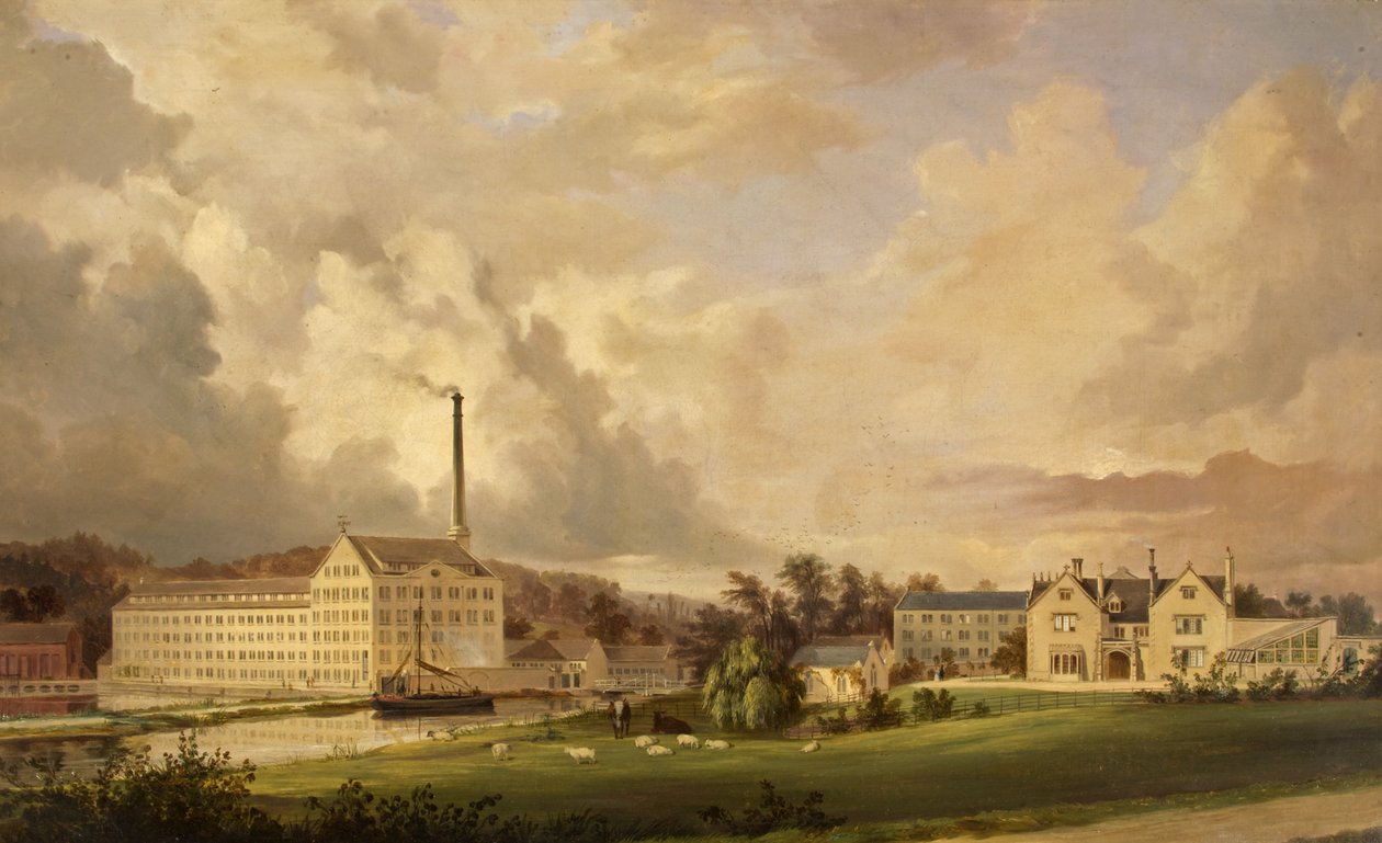 Ebley Cloth Mills, Stroud, Gloucestershire von Alfred Newland Smith