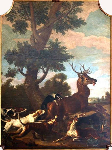 Hirschjagd von Alfred Dedreux
