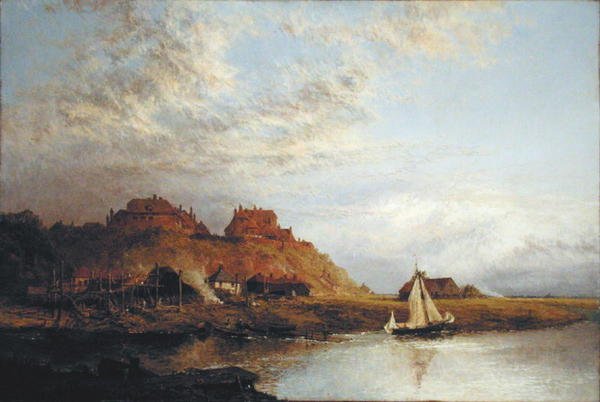 Schiffbau in Rye von Alfred Dawson