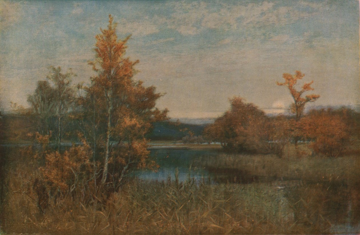 Ein Herbstnachglühen, 1886, um 1930 von Alfred East