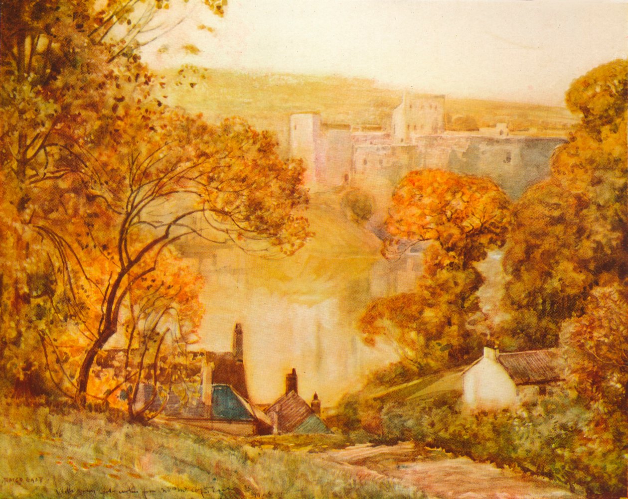 Chepstow Castle, am Wye, ca. 1910 von Alfred East