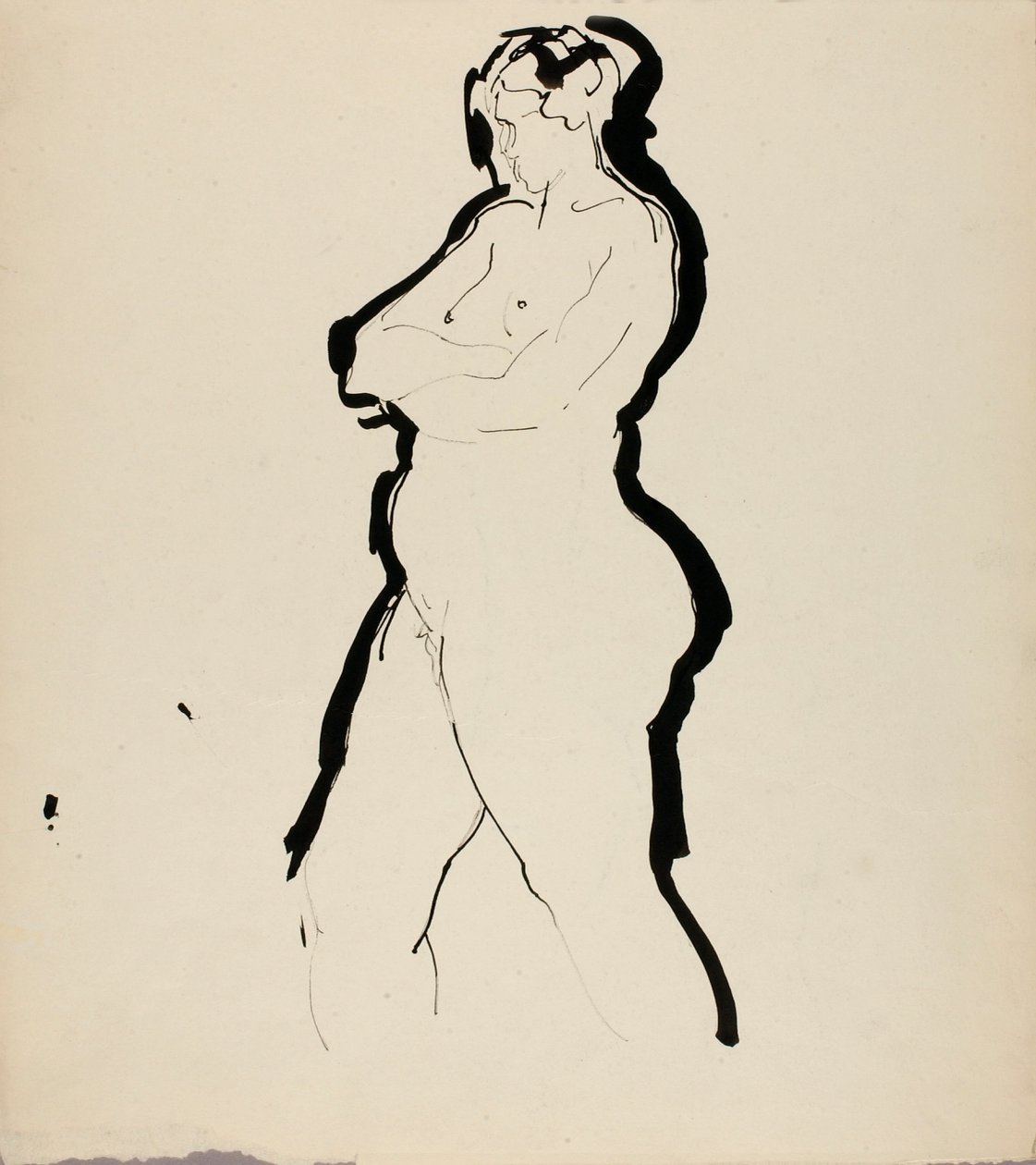 Stehender Akt von Alfred H. Maurer