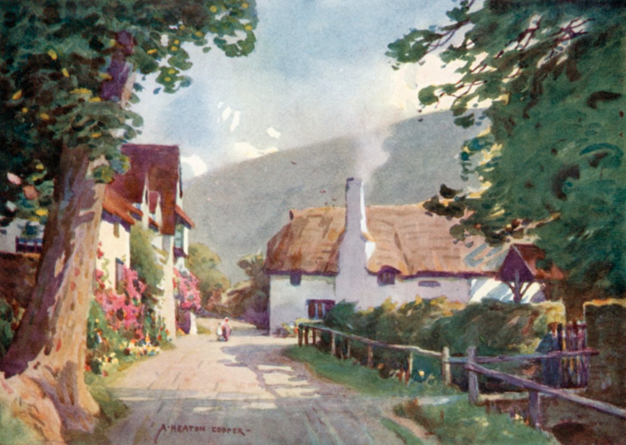 Luccombe Dorf von Alfred Heaton Cooper