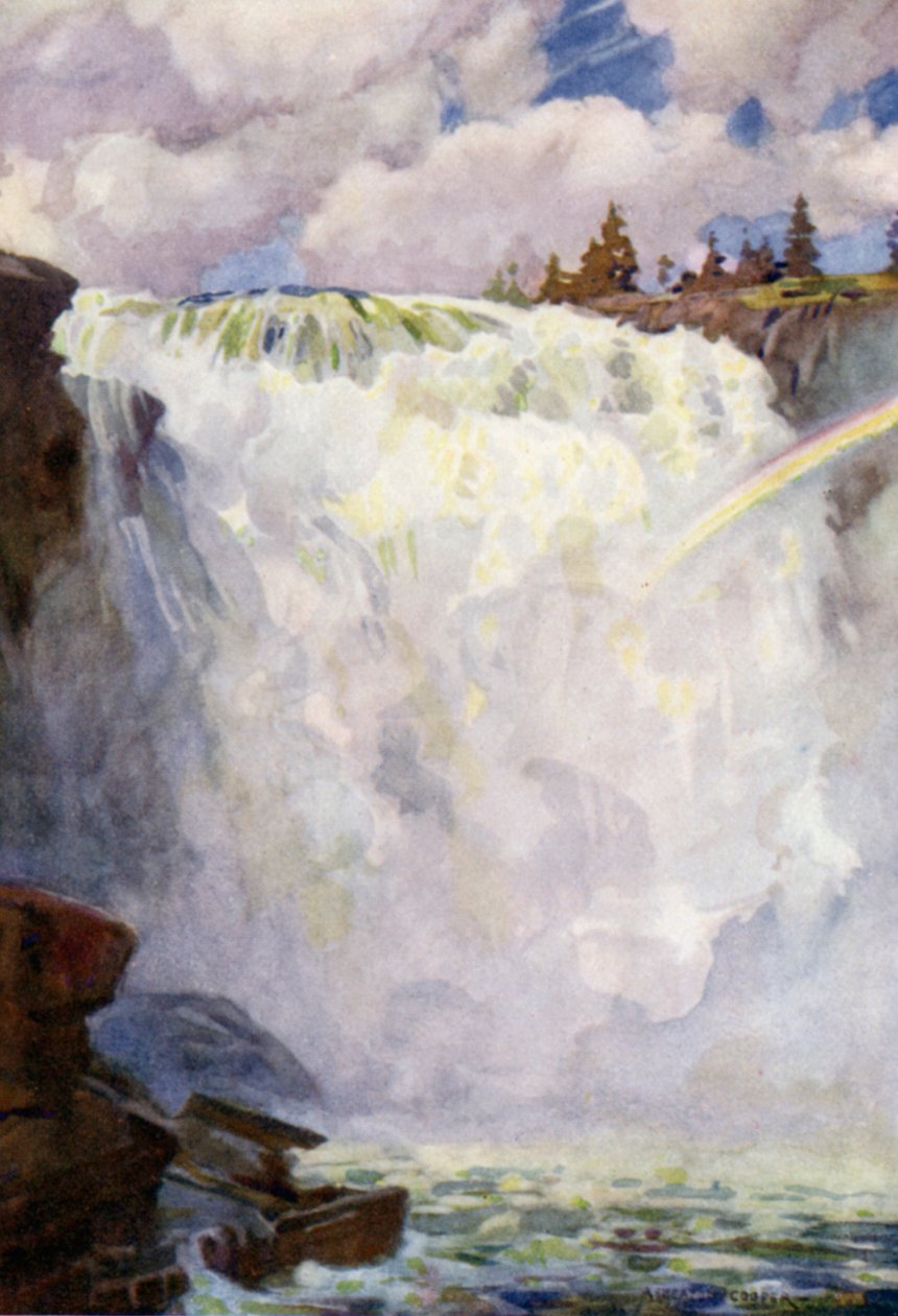 Der Tännforsen-Wasserfall, Are von Alfred Heaton Cooper