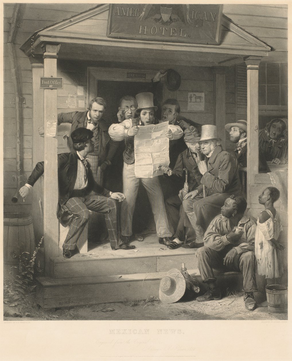 Mexikanische Nachrichten von Alfred Jones, after Richard Caton Woodville