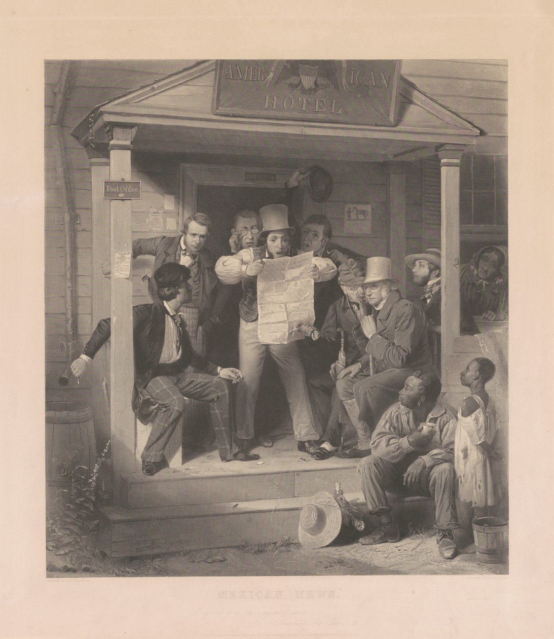 Mexikanische Nachrichten von Alfred Jones, after Richard Caton Woodville