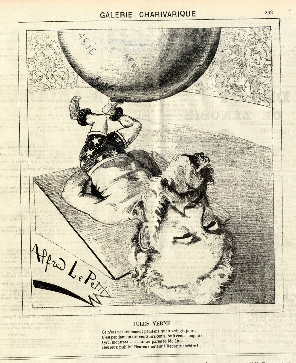 Le Charivari, Satirisch in Schwarz-Weiß von Alfred Le Petit