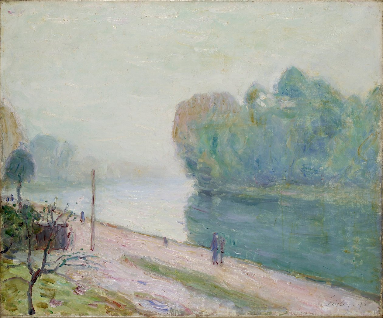Eine Biegung des Flusses Loing, 1896 von Alfred Sisley