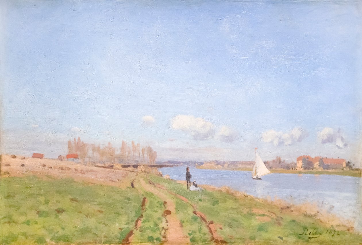 Ufer der Seine bei Argenteuil von Alfred Sisley