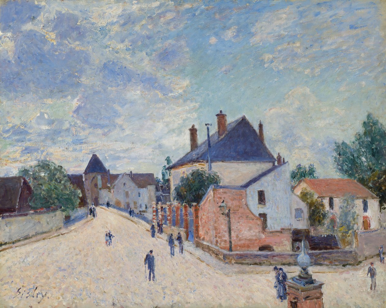 Straße in Moret von Alfred Sisley