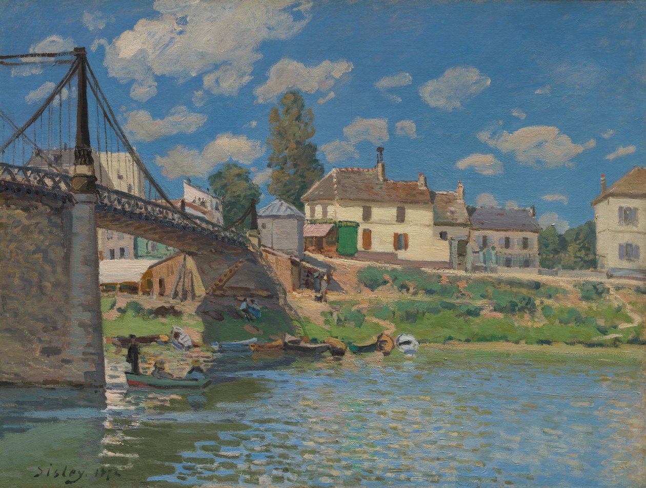 Die Brücke bei Villeneuve-la-Garenne, 1872 von Alfred Sisley