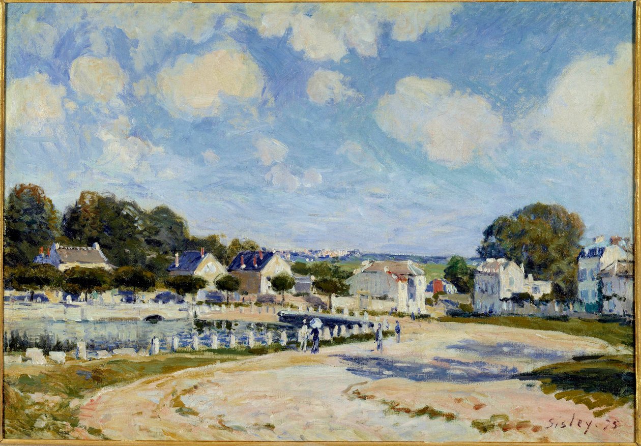 Der Wasserplatz in Marly-le-Roi von Alfred Sisley