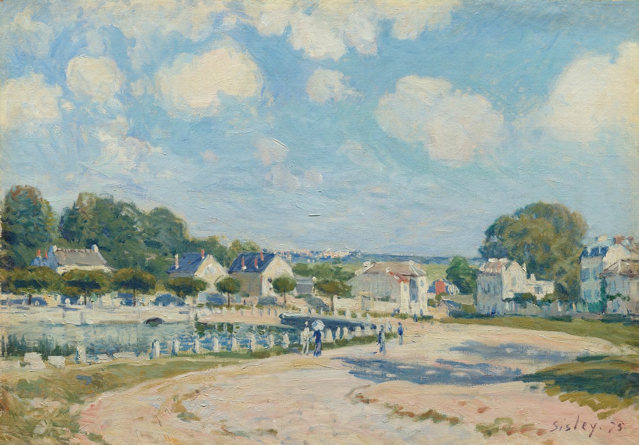 Tränkeplatz in Marly, 1875 von Alfred Sisley
