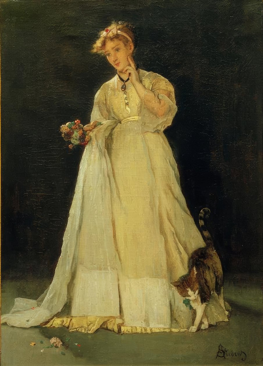 Ophelia oder Das zerfetzte Bouquet von Alfred Emile Stevens