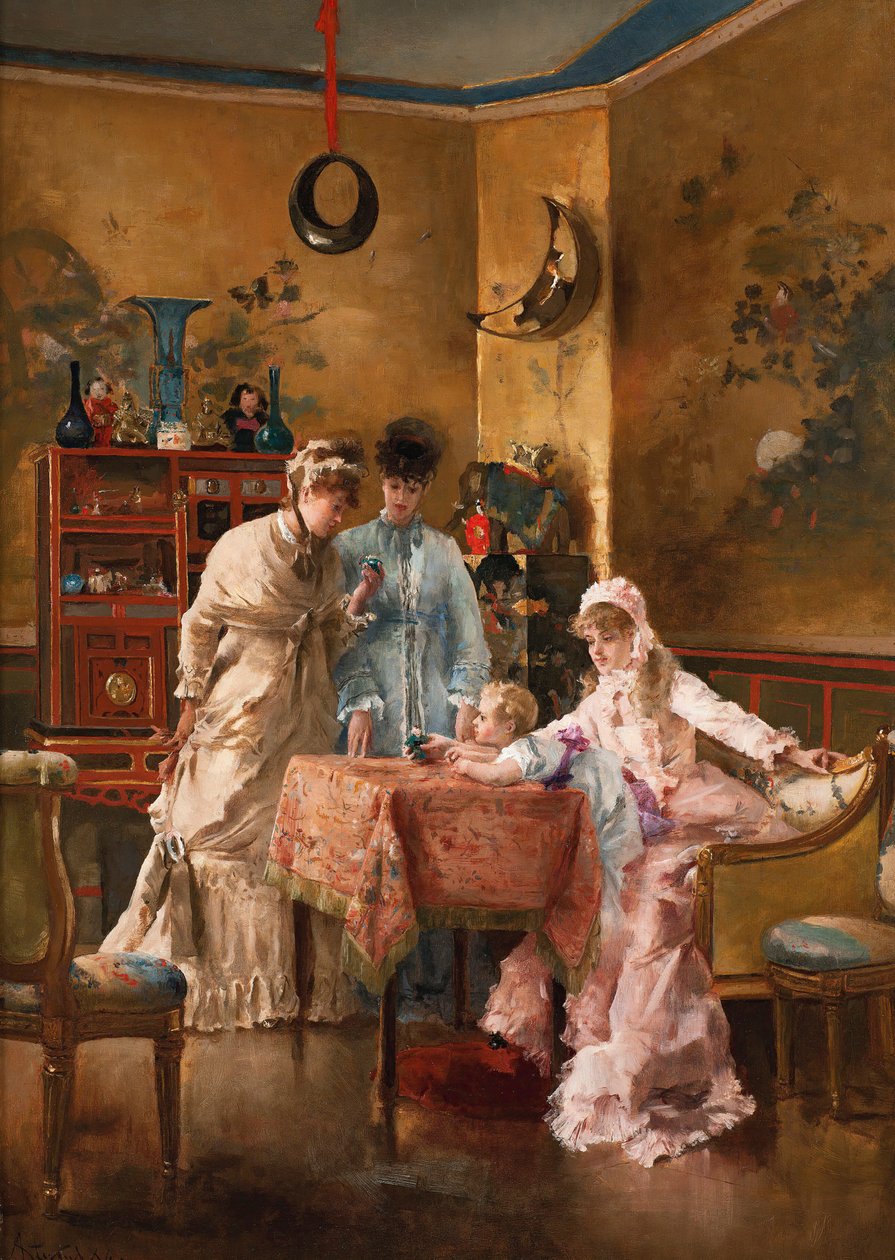 Die Besucher, 1881 von Alfred Emile Stevens