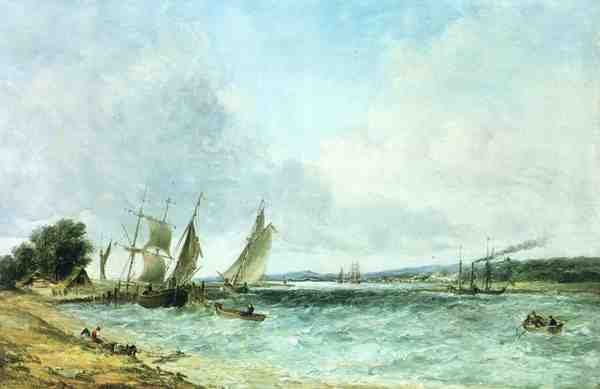 Englische Meereslandschaft von Alfred Vickers