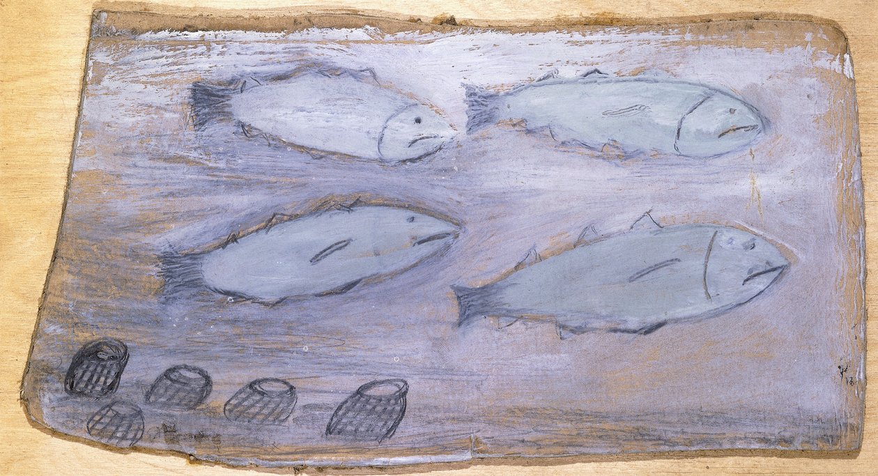 Vier Fische von Alfred Wallis