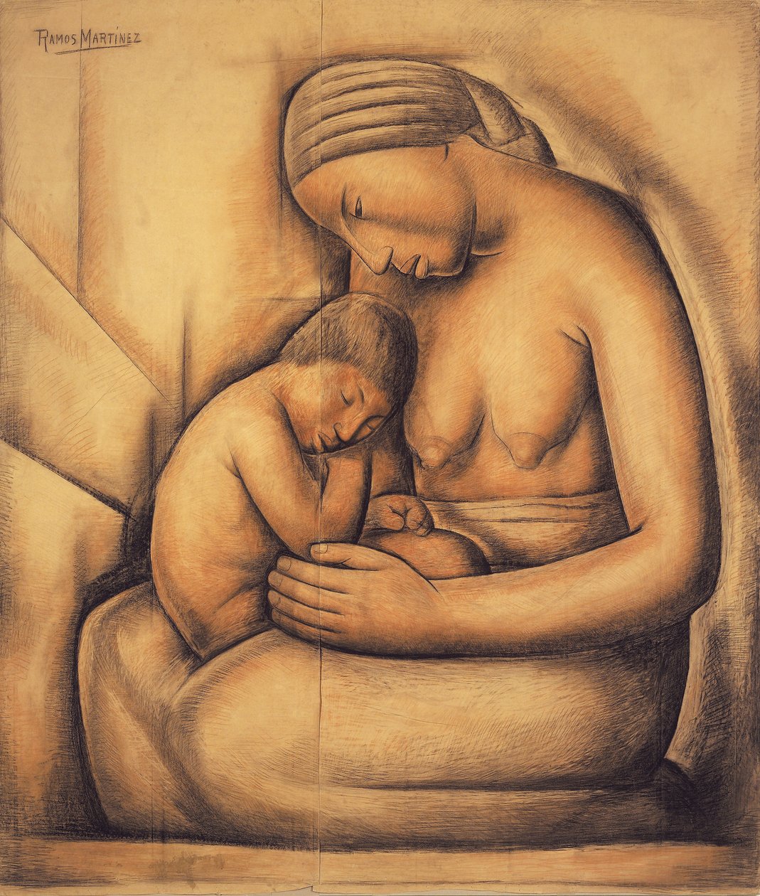 Indische Mutter, ca. 1936 von Alfredo Ramos Martinez