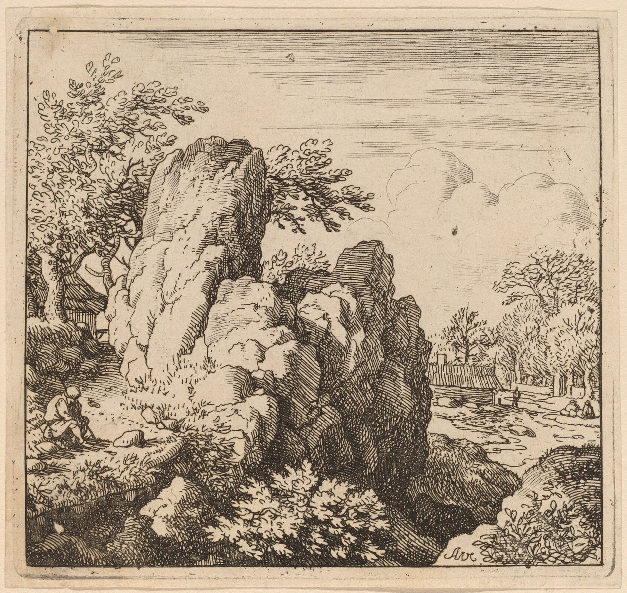 Großer Felsen von Allart van Everdingen