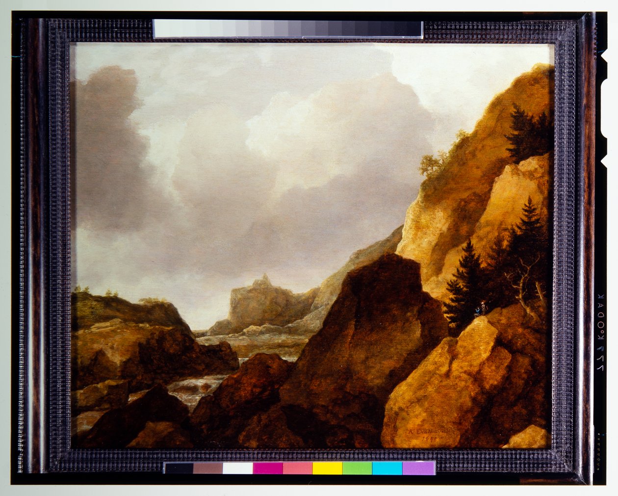 Gebirgige skandinavische Landschaft von Allart van Everdingen