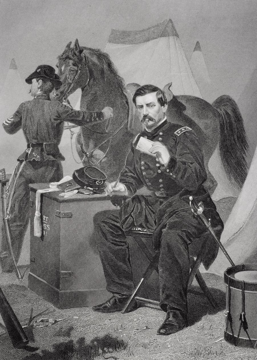 Porträt von George Brinton McClellan (1826-85) von Alonzo Chappel