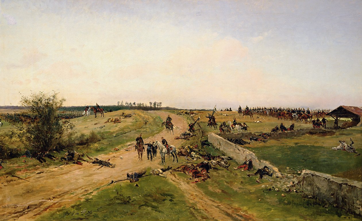 Szene aus dem Deutsch-Französischen Krieg von Alphonse Marie de Neuville