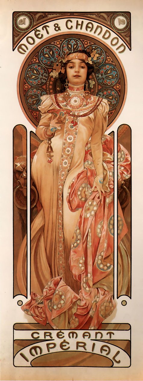 Moet & Chandon Cremant Imperial von Alphonse Mucha
