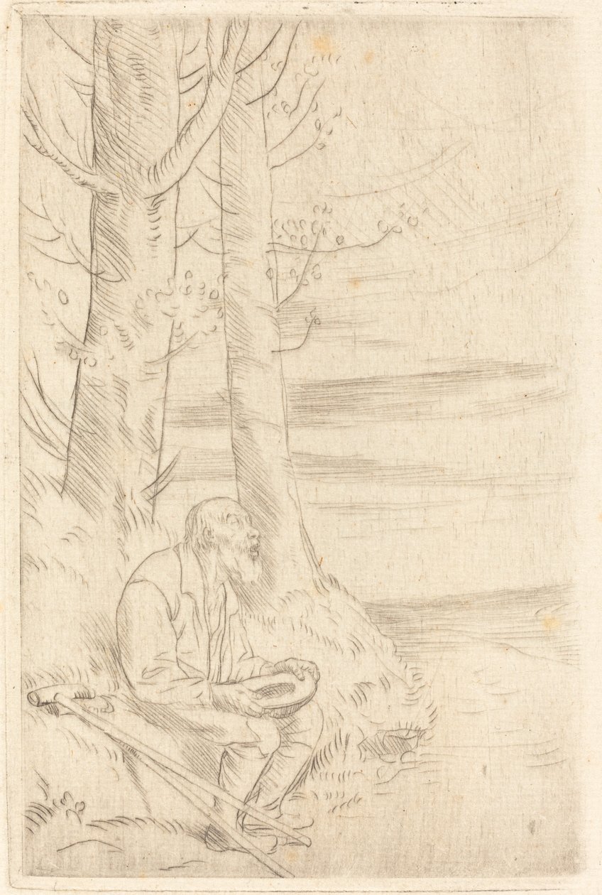 Blinder Bettler von Alphonse Legros