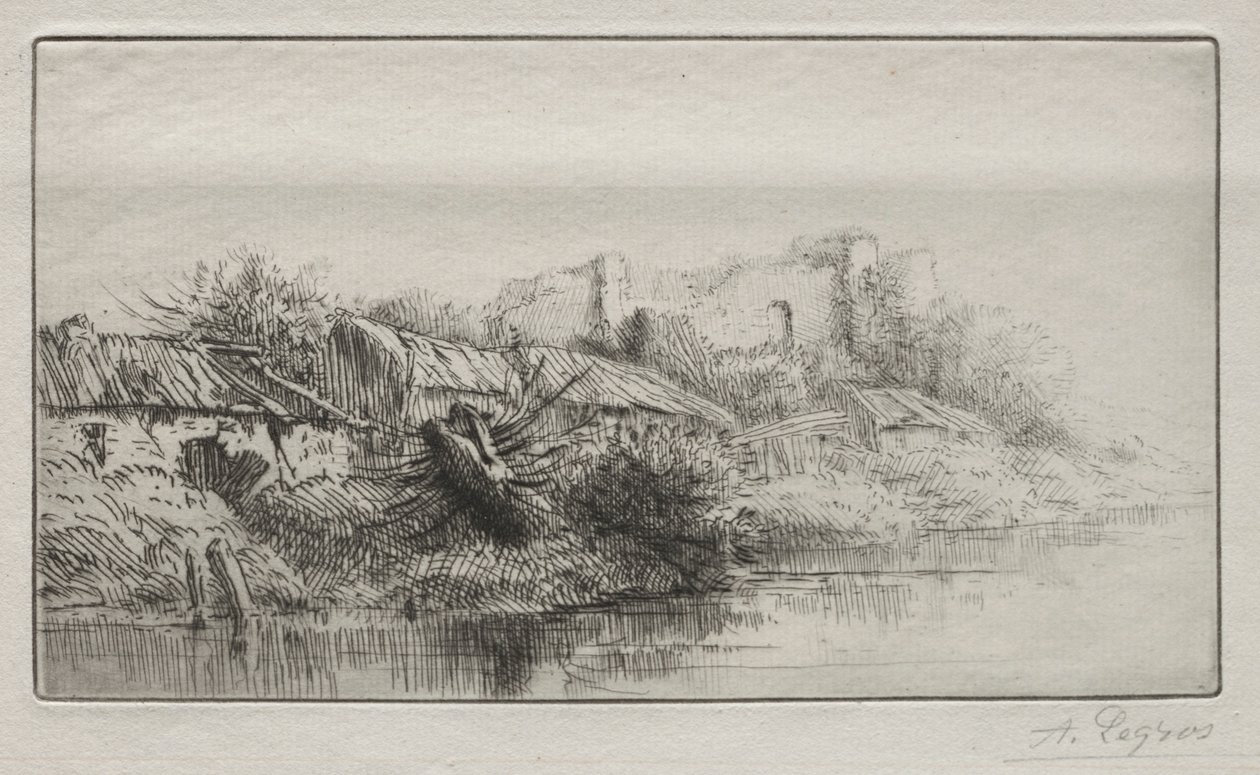 Verlassenes Dorf von Alphonse Legros