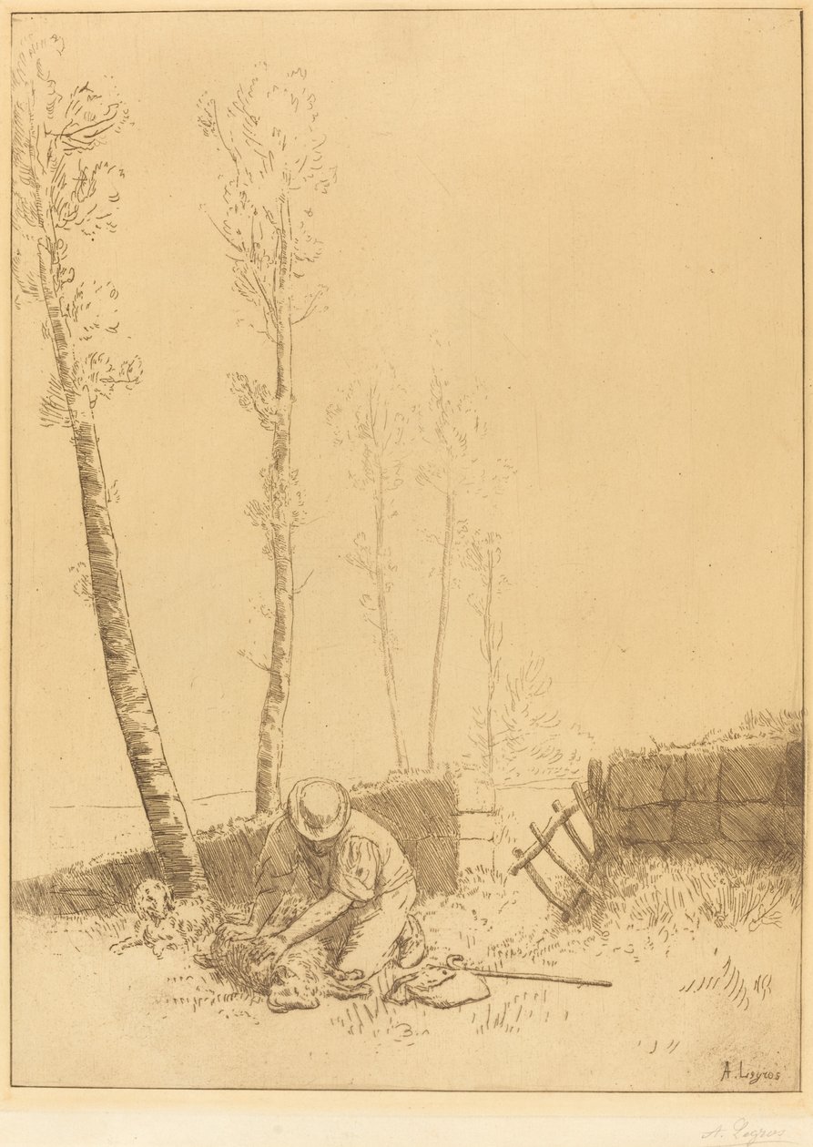 Das gefundene Schaf von Alphonse Legros