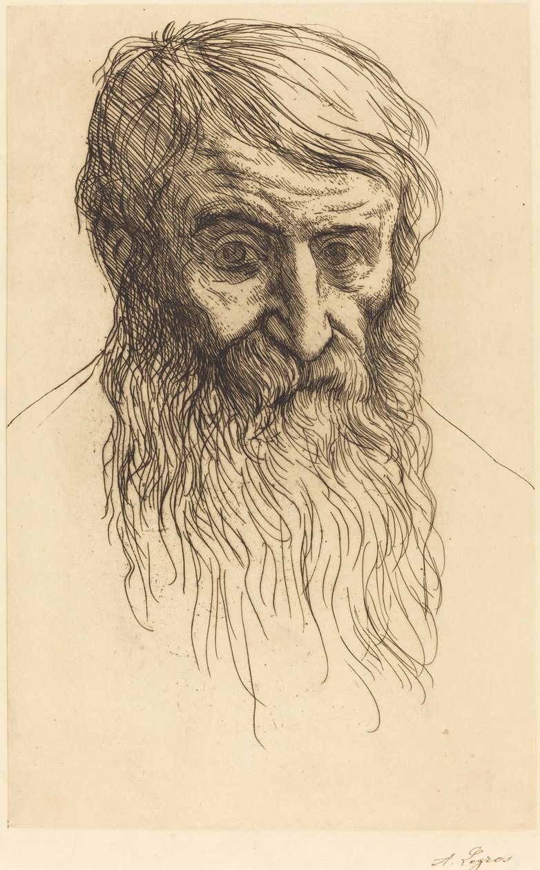 Kopf eines Philosophen von Alphonse Legros