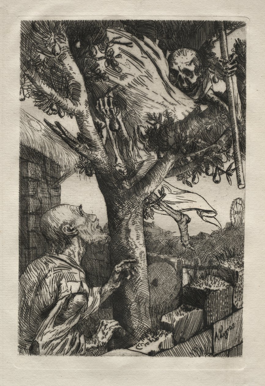Der Tod im Birnbaum von Alphonse Legros