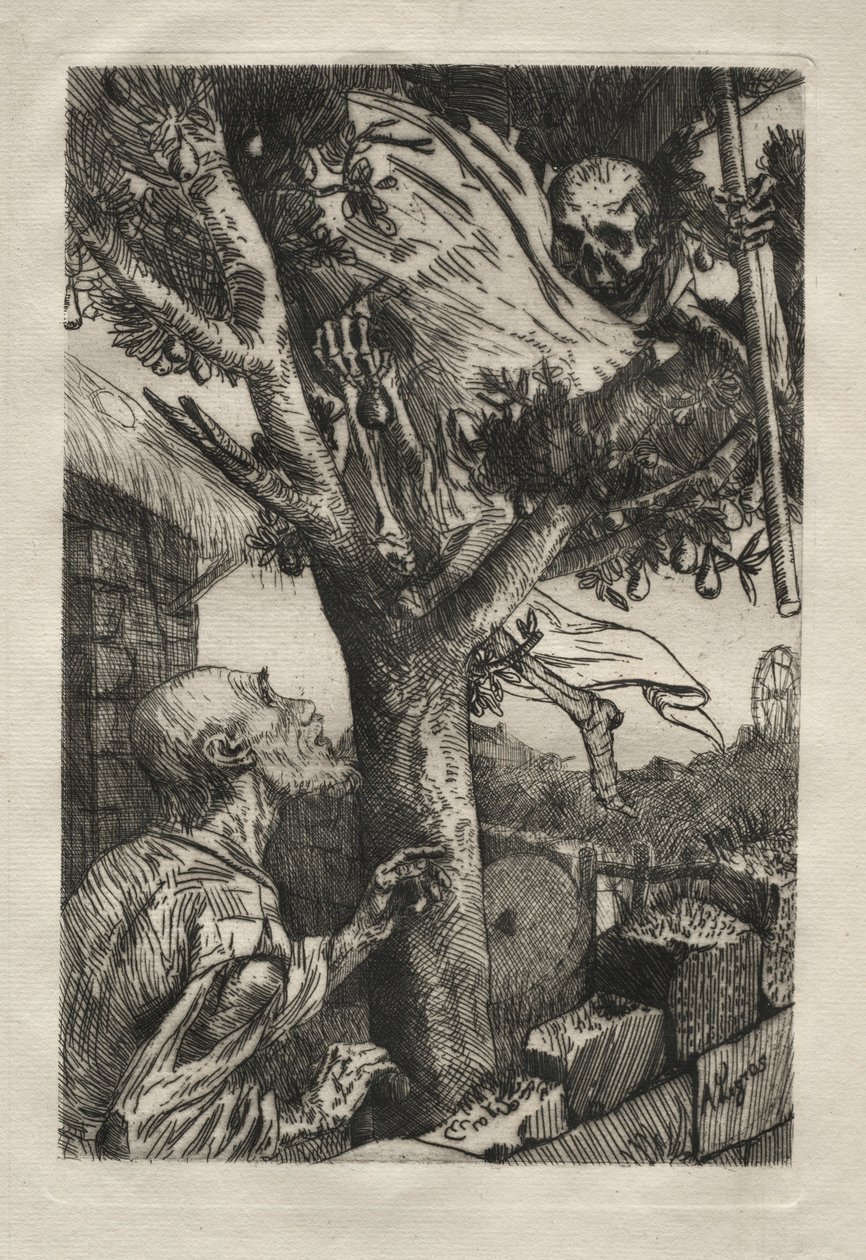 Der Tod im Birnbaum von Alphonse Legros