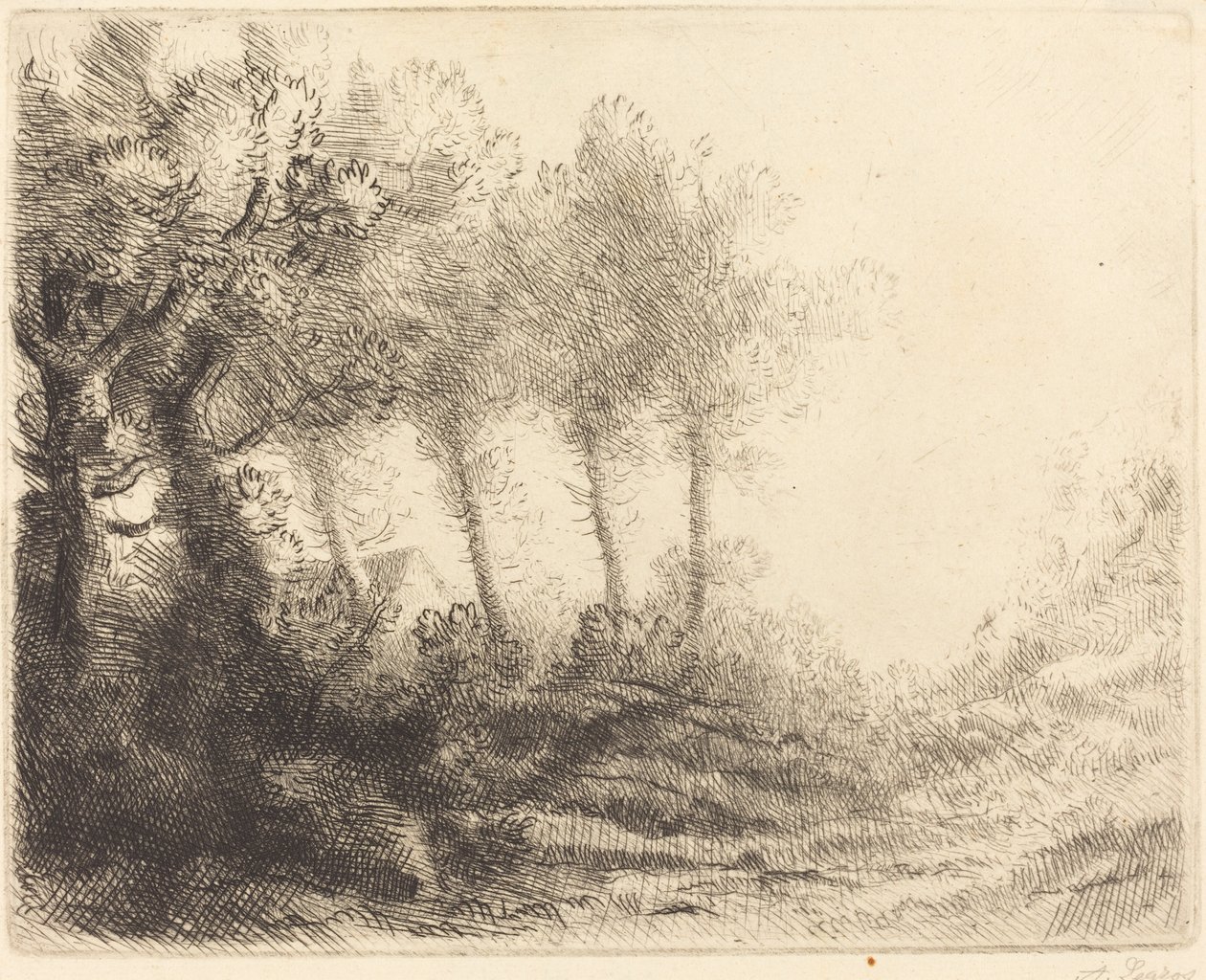 Landschaft von Alphonse Legros