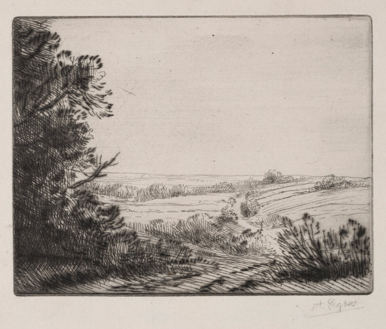 Landschaft von Alphonse Legros