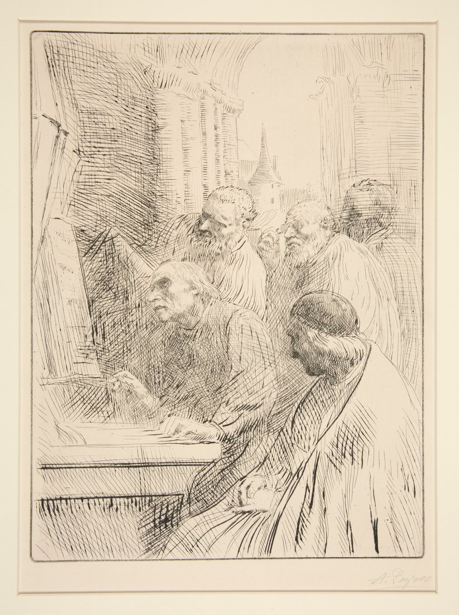 Die Mönche in L von Alphonse Legros