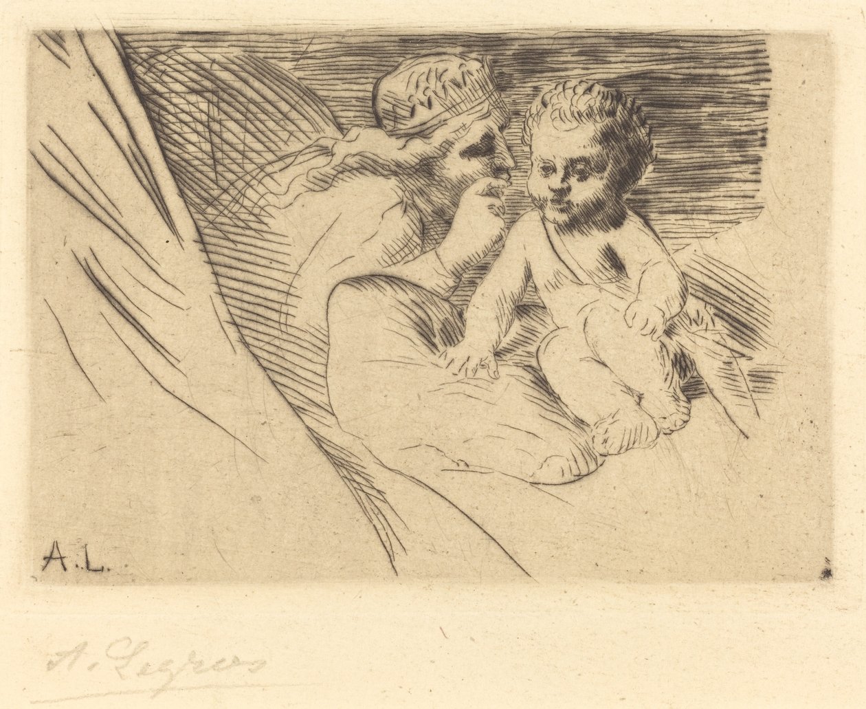 Mab und Cupido von Alphonse Legros