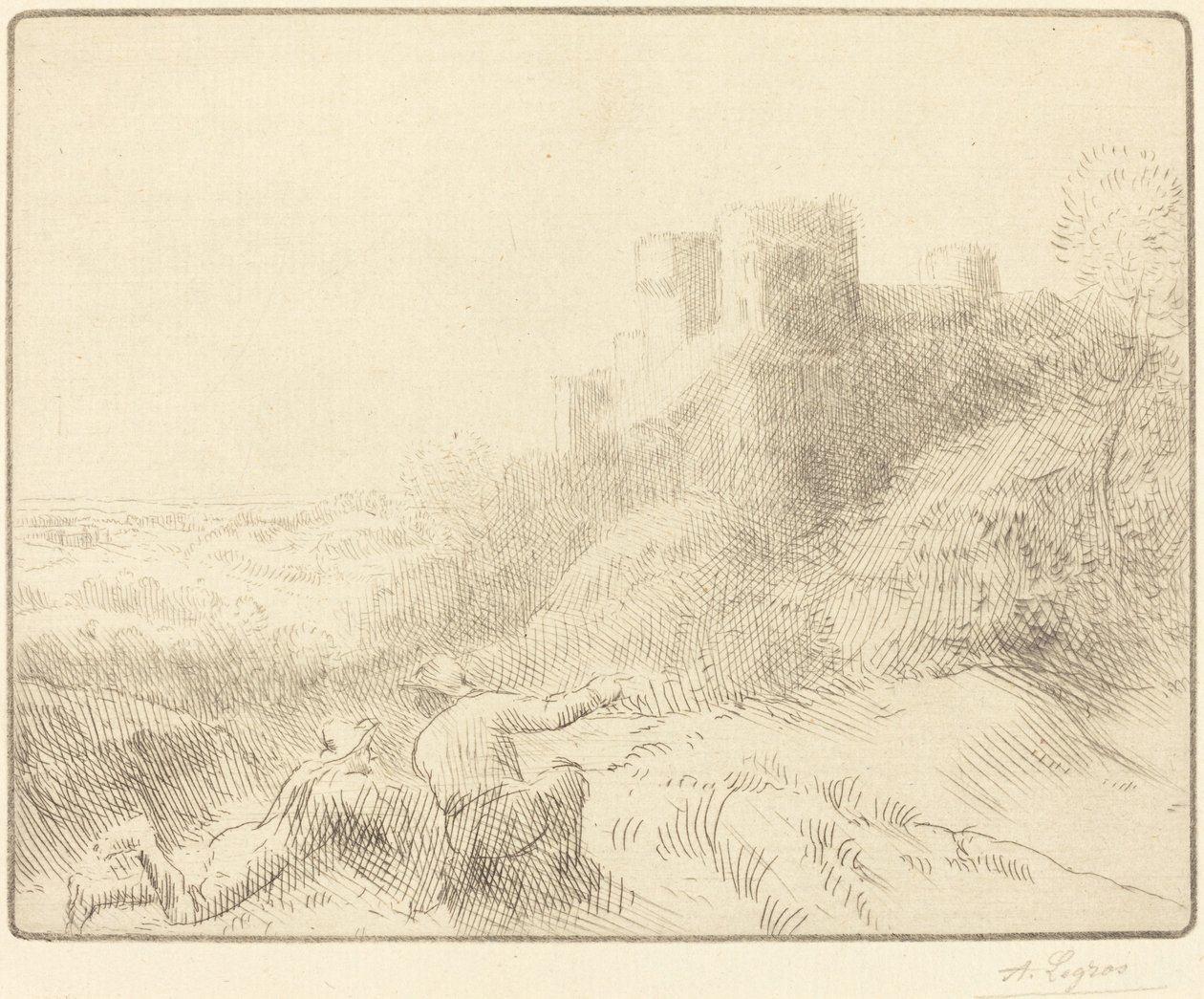Altes Schloss (Un vieux chateau) von Alphonse Legros