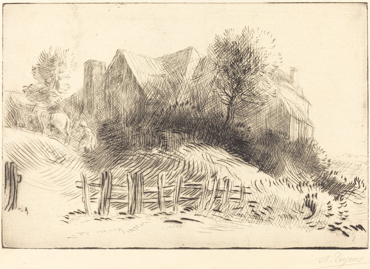 Altes Gasthaus (Une ancienne auberge) von Alphonse Legros