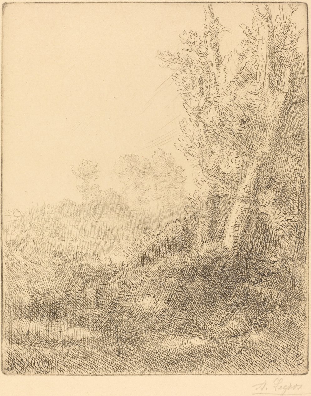 Altes Dorf Ville vieille von Alphonse Legros