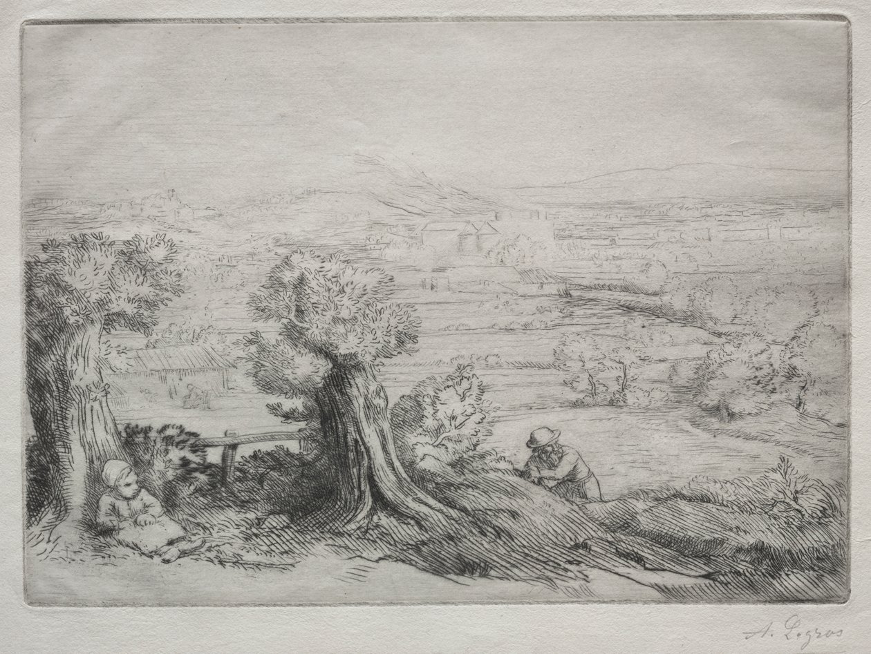 Erinnerung an ein Tal in Burgund von Alphonse Legros